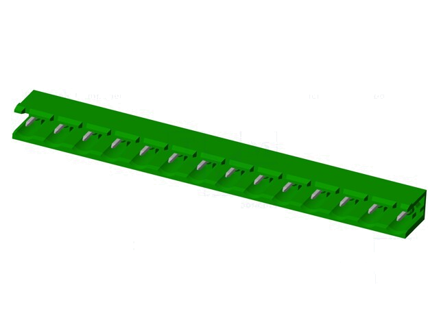 Connector: ontkoppelbare terminal strip; contact; mannelijk Connector: ontkoppelbare terminal strip; contact; mannelijk
